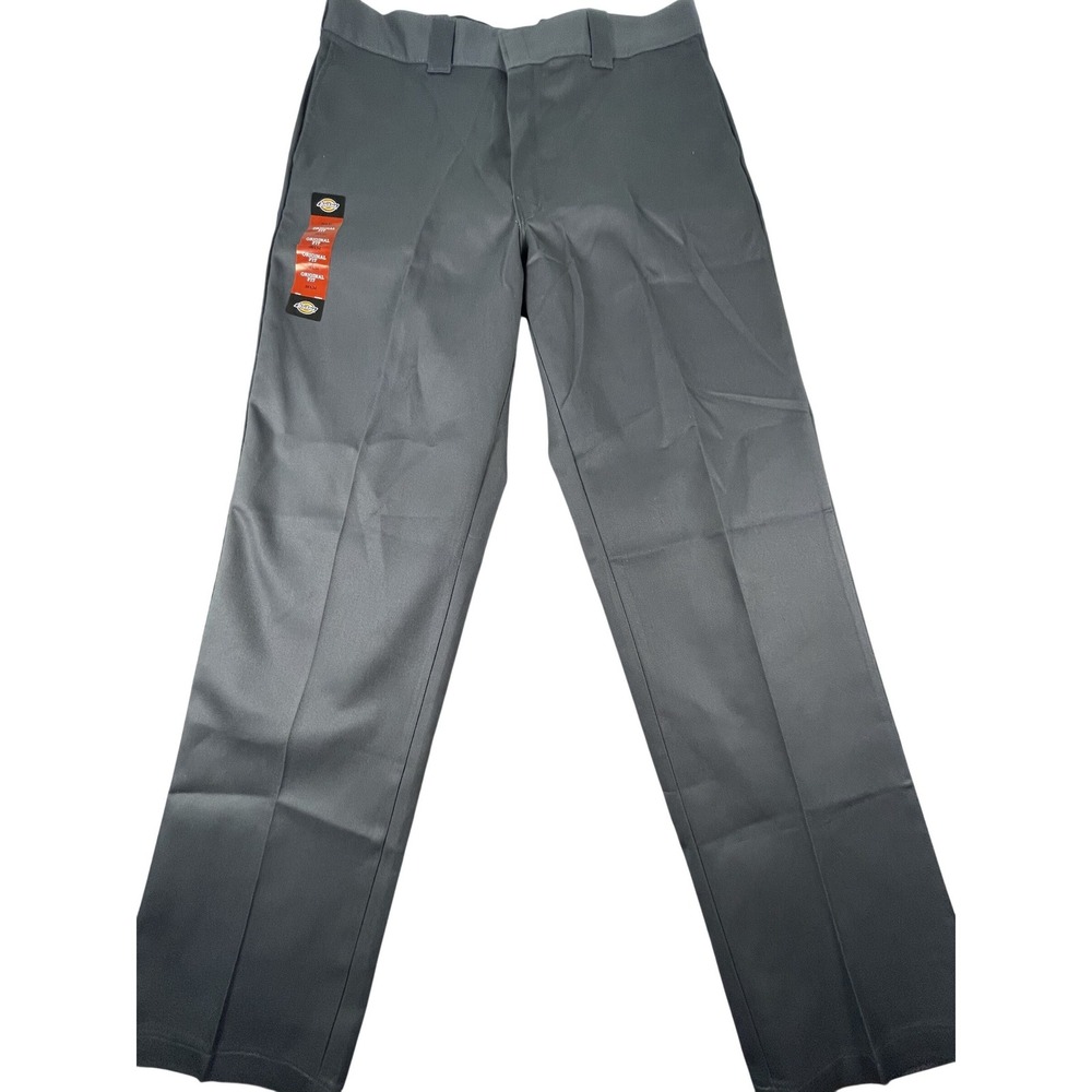 Dickies Work Pants Mens 38x34 Gray 874 Flex Original Fit Straight Leg‎ NWT